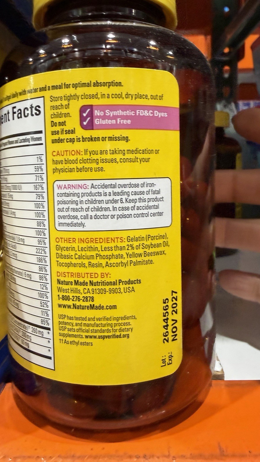 Nature Made Prenatal Multi + DHA & Folic Acid 150 Softgels – 5 Month Supply -NEW