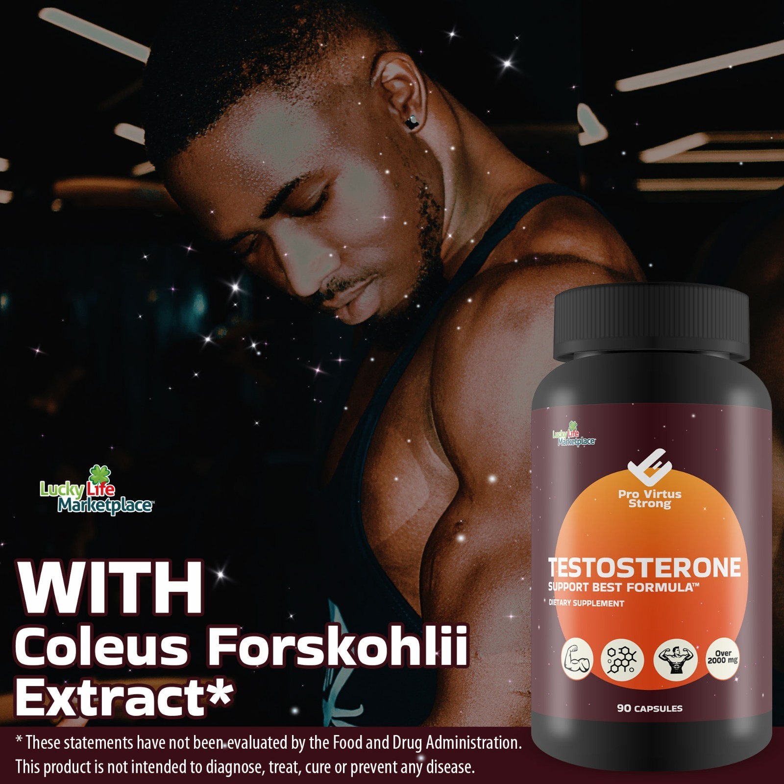 Pro Virtus Strong Testosterone Boost Best Formula – Promote Energy & Stamina