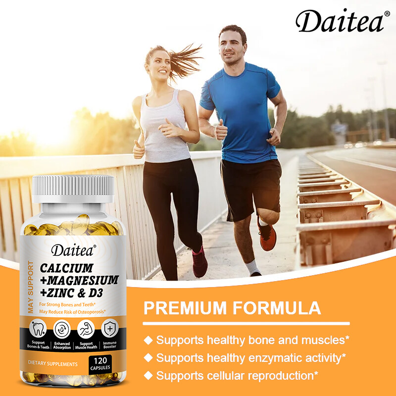 Calcium + Magnesium + Zinc and D3 Capsules – Strong Bones and Teeth
