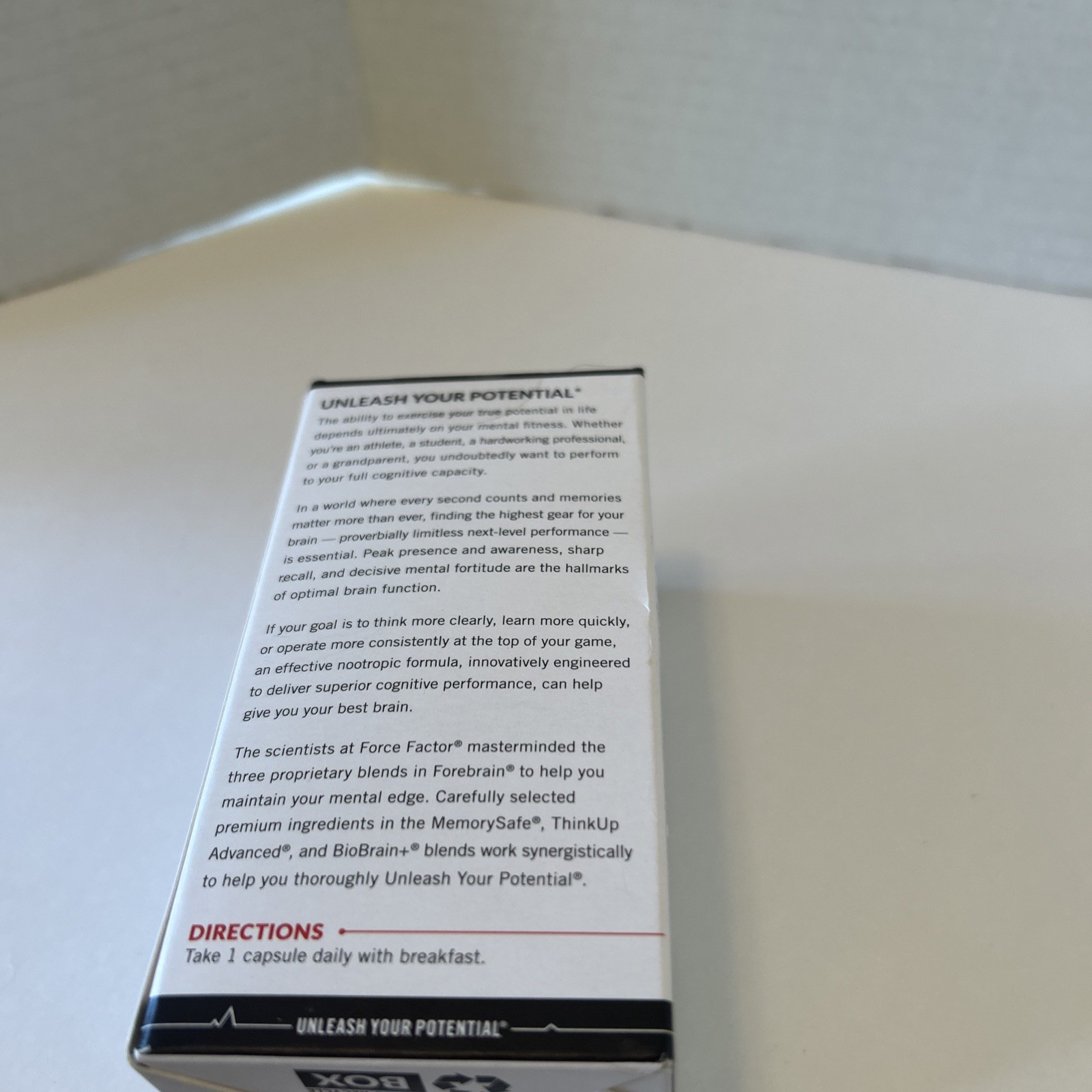 Force Factor Forebrain Memory + Cognitive Support Vegetable Capsules 30