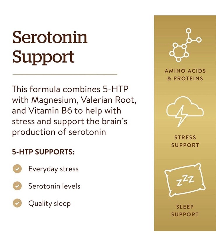 SOLGAR 5-HTP 100mg 90 Vegetable Capsules POSITIVE MOOD SUPPORT, NEW