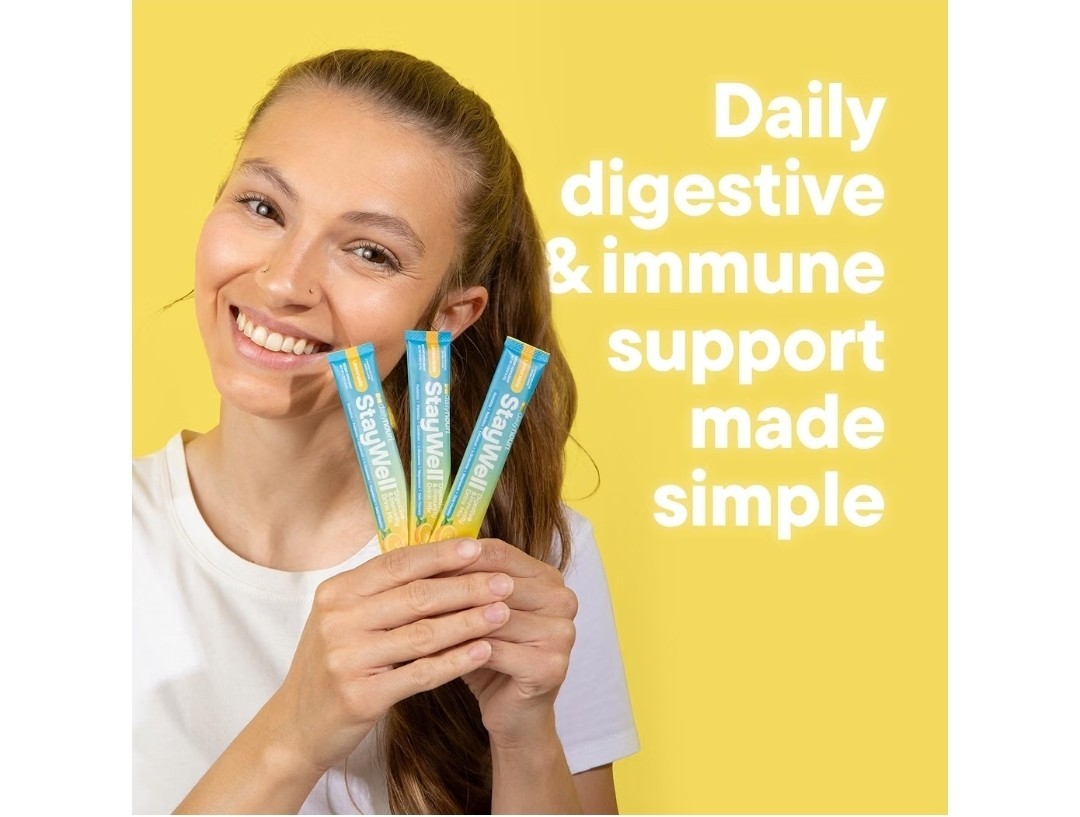 dailynouri StayWell Digestive & Immune Support Drink Mix Lemonade 30 Sticks