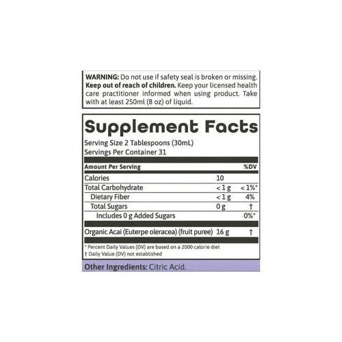 Acai Gold 100% Pure Organic Juice 32 Oz