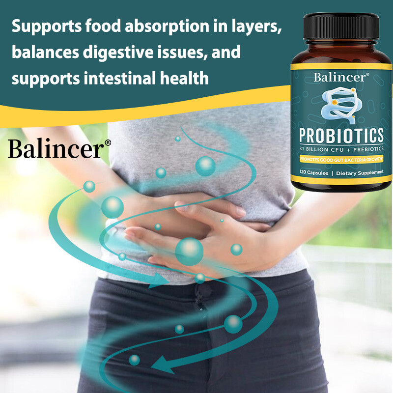 Probiotic Blend Contains 31 Billion CFU 120 Capsules Vitamin Supplement