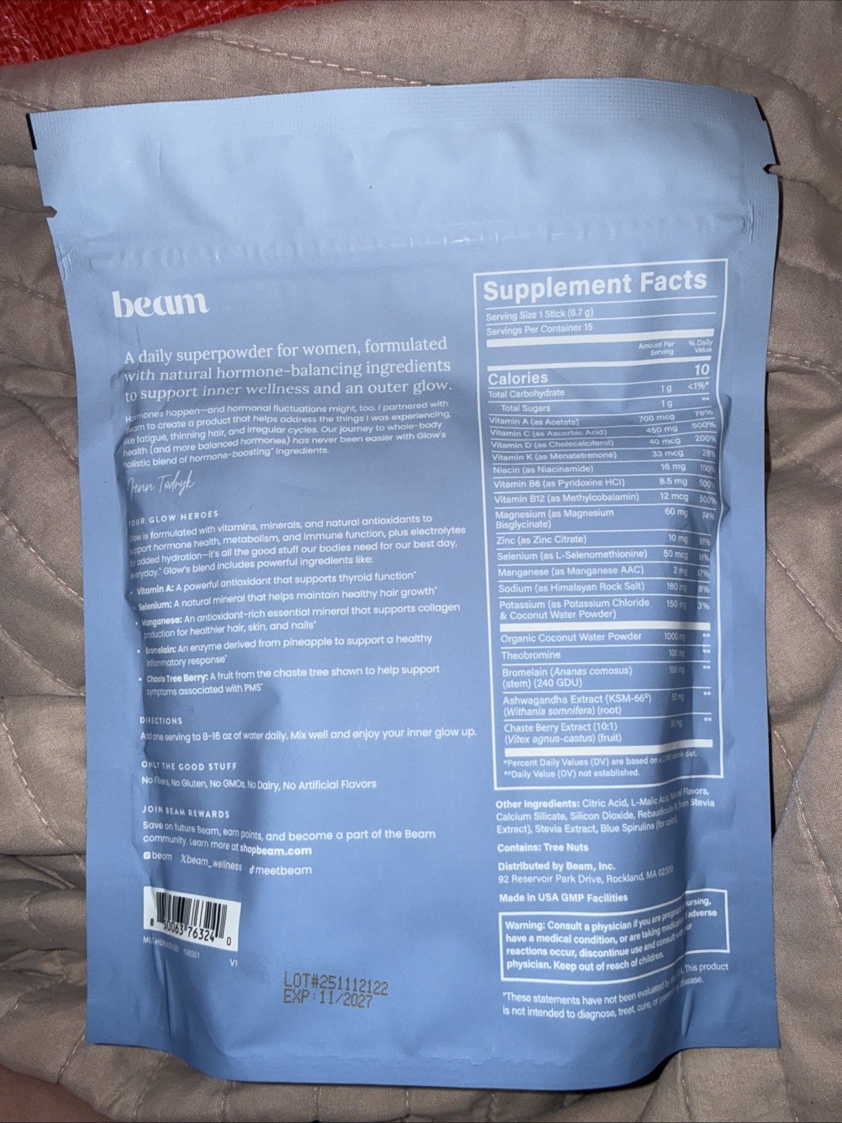 Beam Glow Women’s Blue Raspberry Flavor