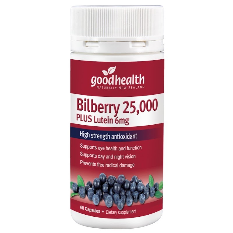 Bilberry 25,000mg Plus Lutein 6mg (60 Capsules)