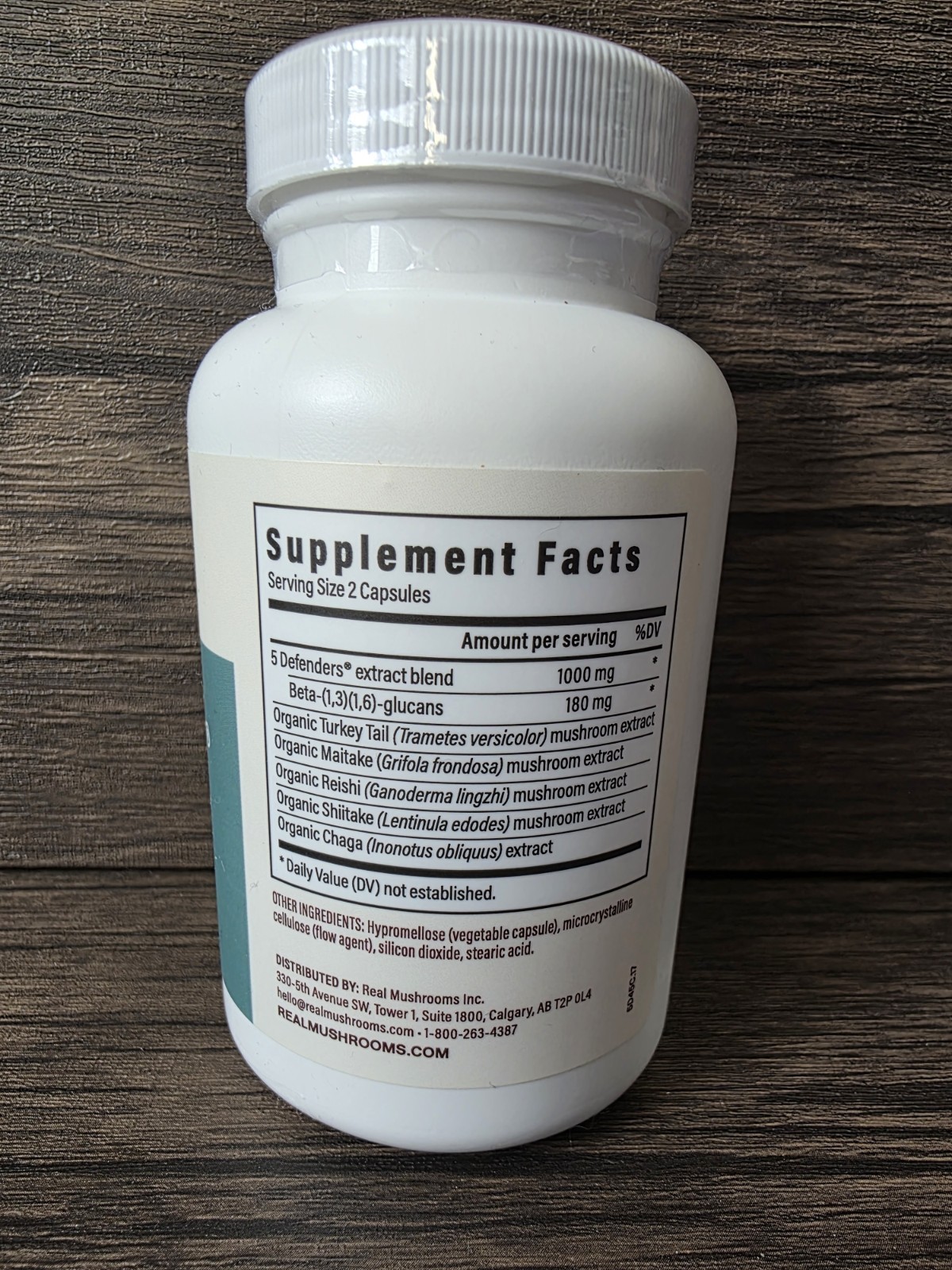 5 Defenders®, Mushroom Extract Powder, 90 Capsules