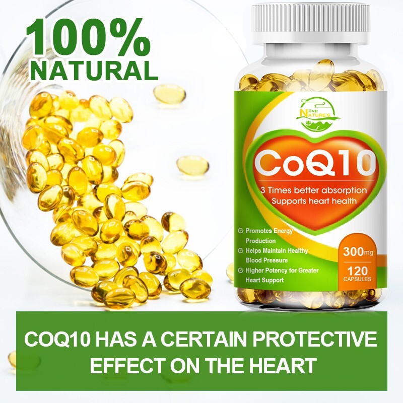 300mg Coenzyme Q-10 Antioxidant,Heart Health Support,Increase Energy&Stamina
