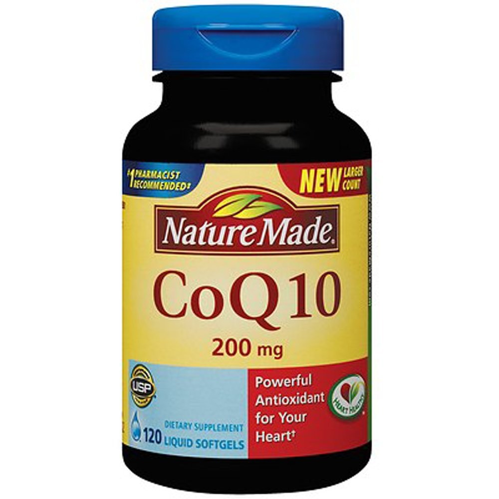 Coq10 200Mg 120 Softgels Heart Health Antioxidant Nutritional Supplement