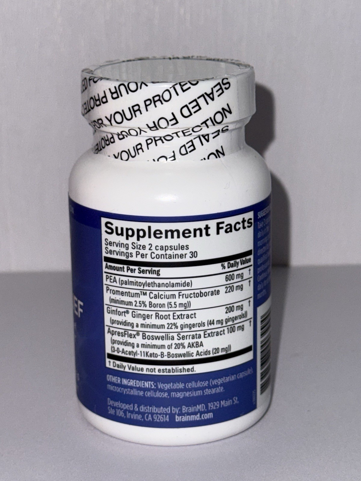 Smart Relief Dietary Supplement/Doctor Amen Clinically Studied for Aches 60caps