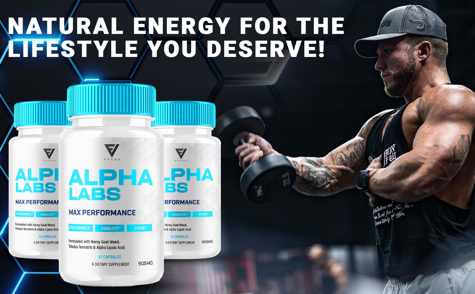 (2 Pack) Alpha Labs Max Performance Supplement AlphaLabs Pills (120 Capsules)