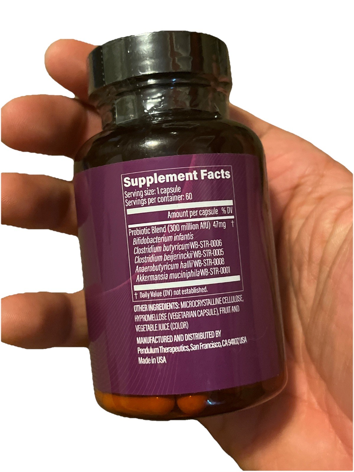 Pendulum Metabolic Daily MultiStrain Probiotic Akkermansia 60 Caps EXP 08/27