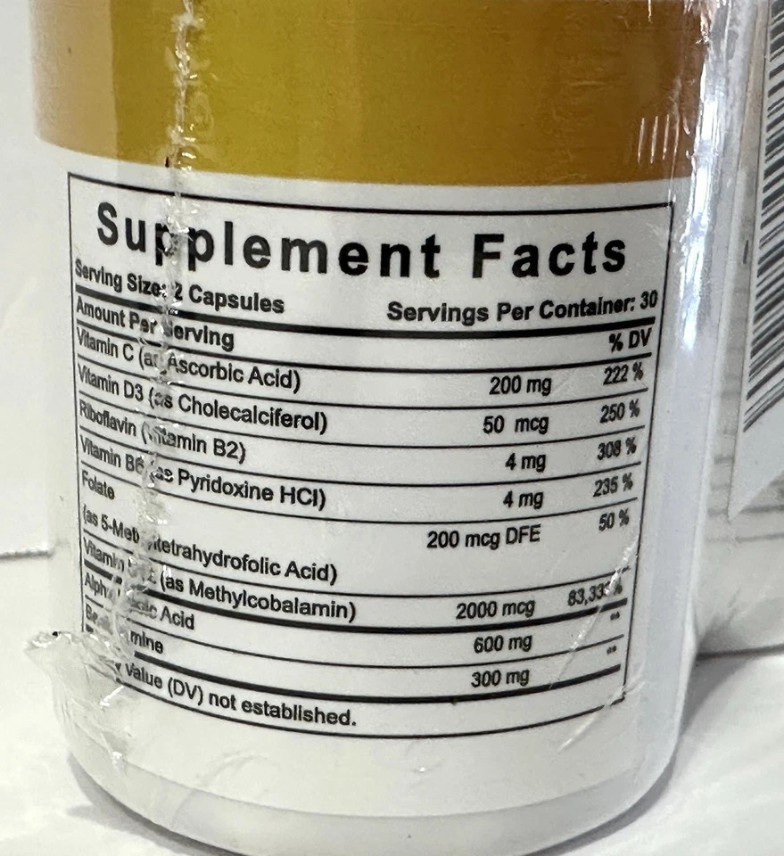 CalmPro 5 Nerve Calming Formula Supplement 60 Capsules Exp: 11/2026