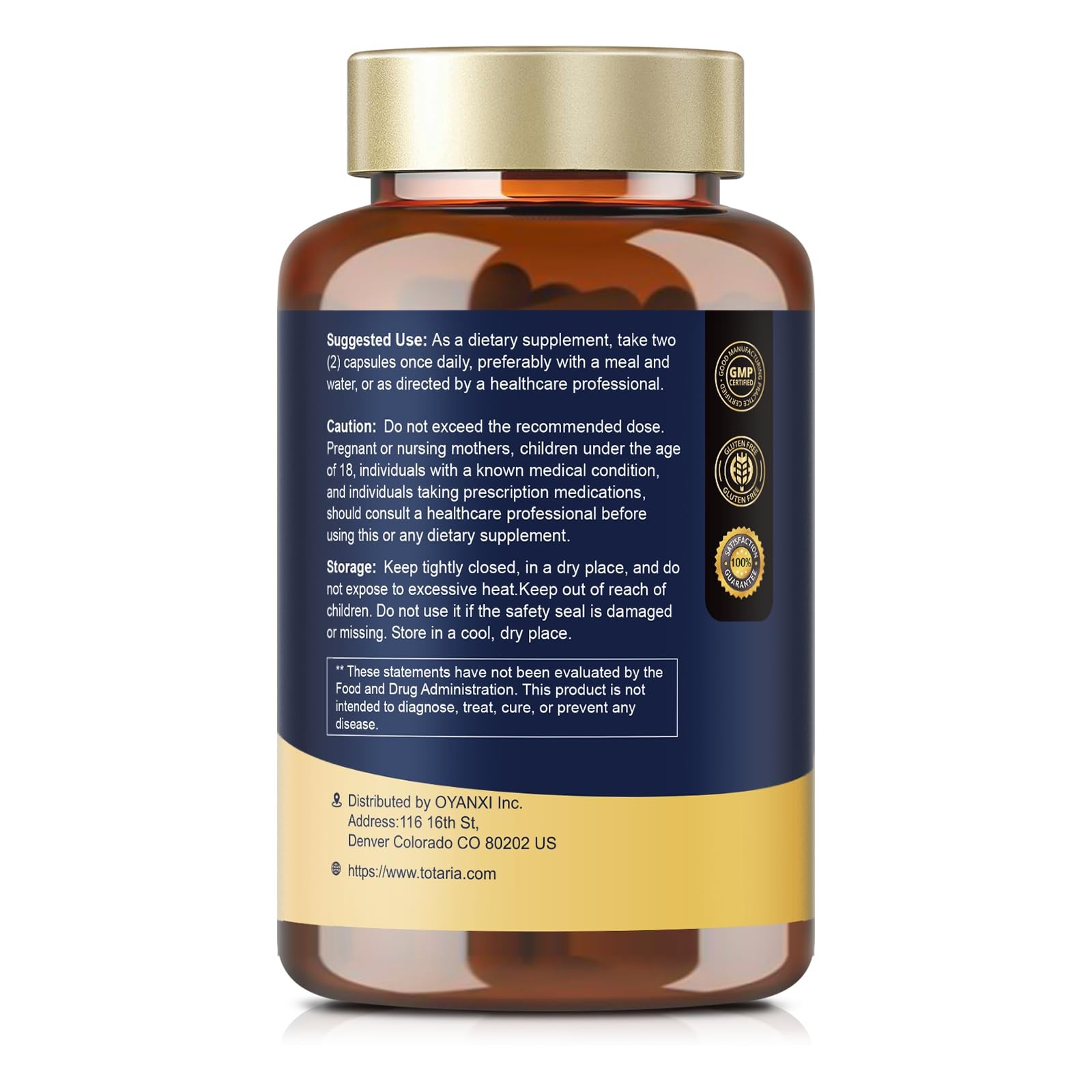 Totaria NAD Supplement for Women Men with nicotinamide 120 Count (Pack of 1)