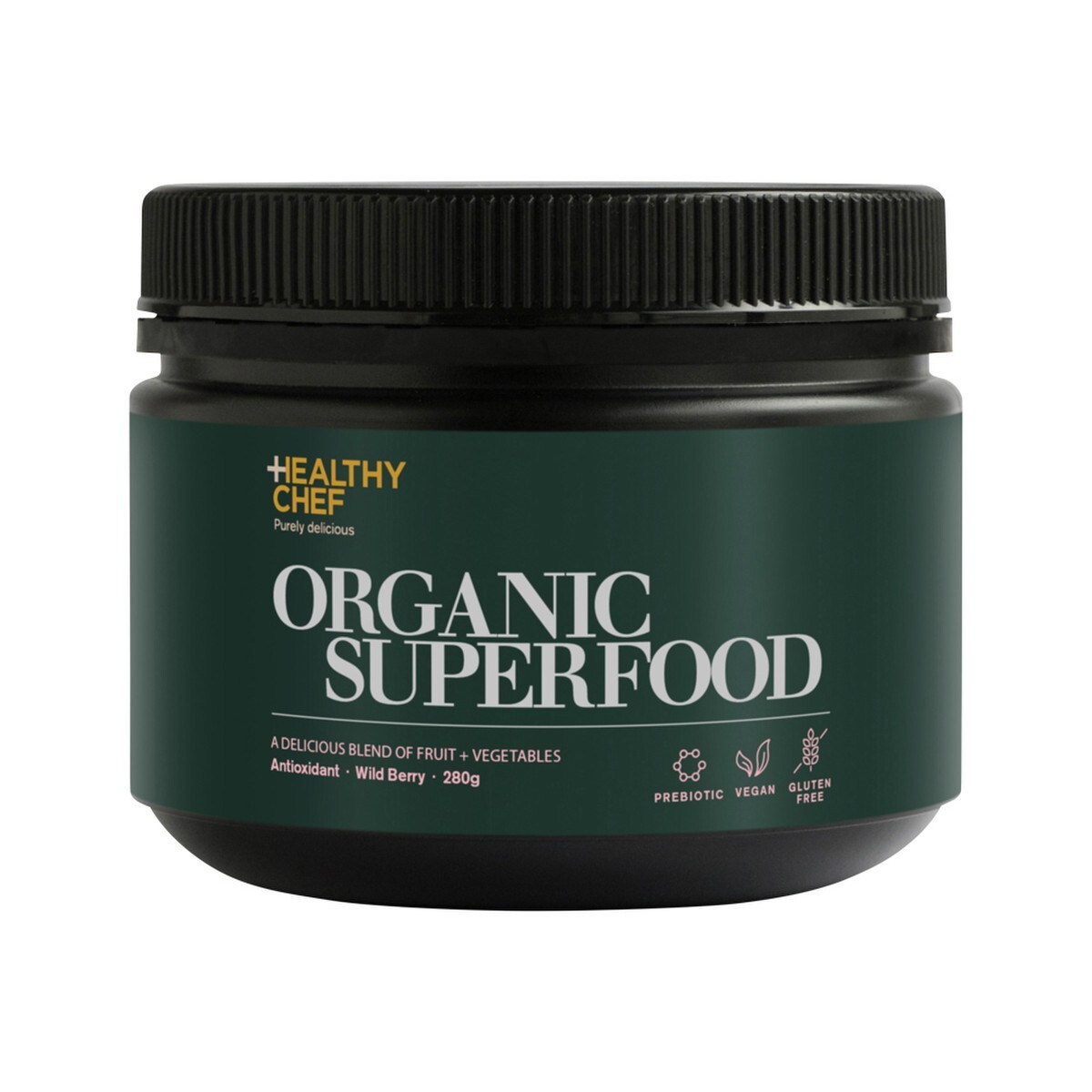 New The Healthy Chef Organic Superfood Wild Berry 280g