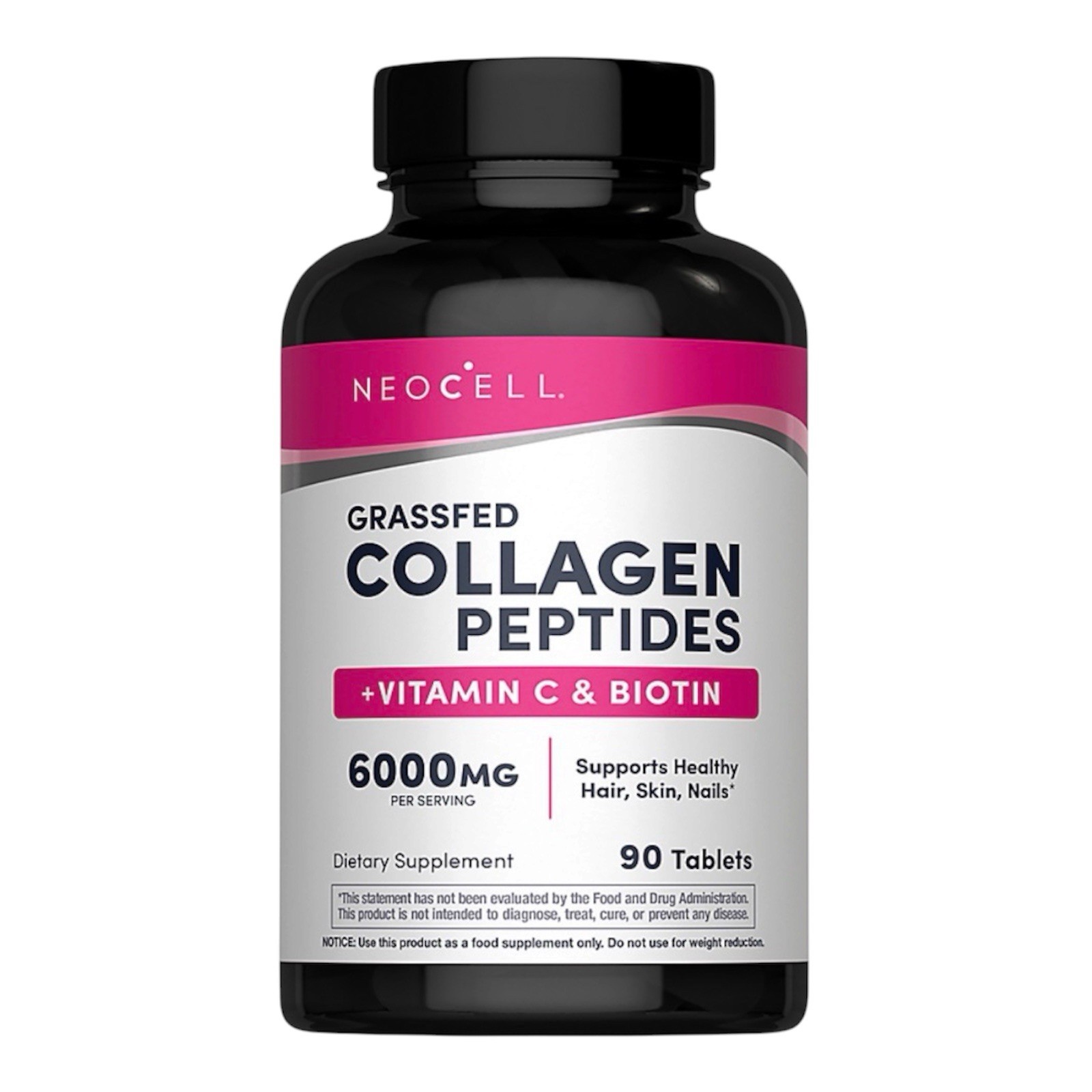 NeoCell COLLAGEN PEPTIDES 6000mg Vitamin C & Biotin 90 Tablets – NEW!!!