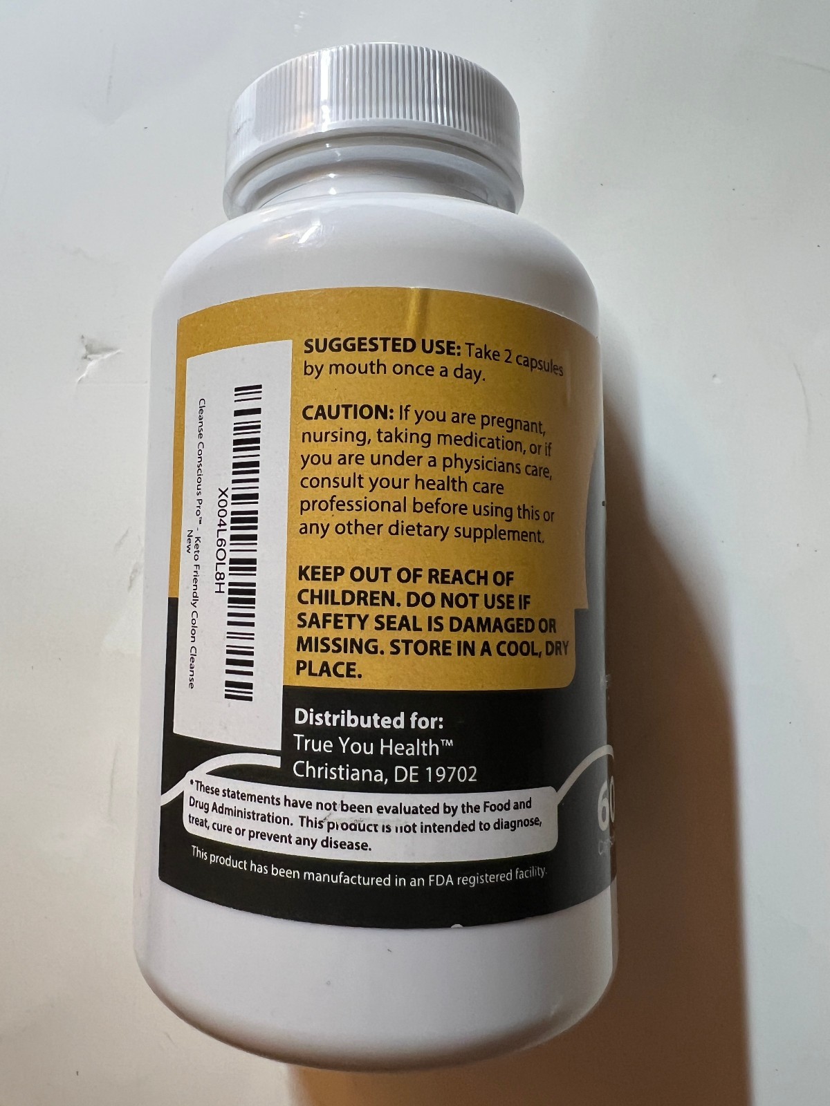 Colon Cleanse Capsules Keto Friendly Digestive Gut Support 60 Count