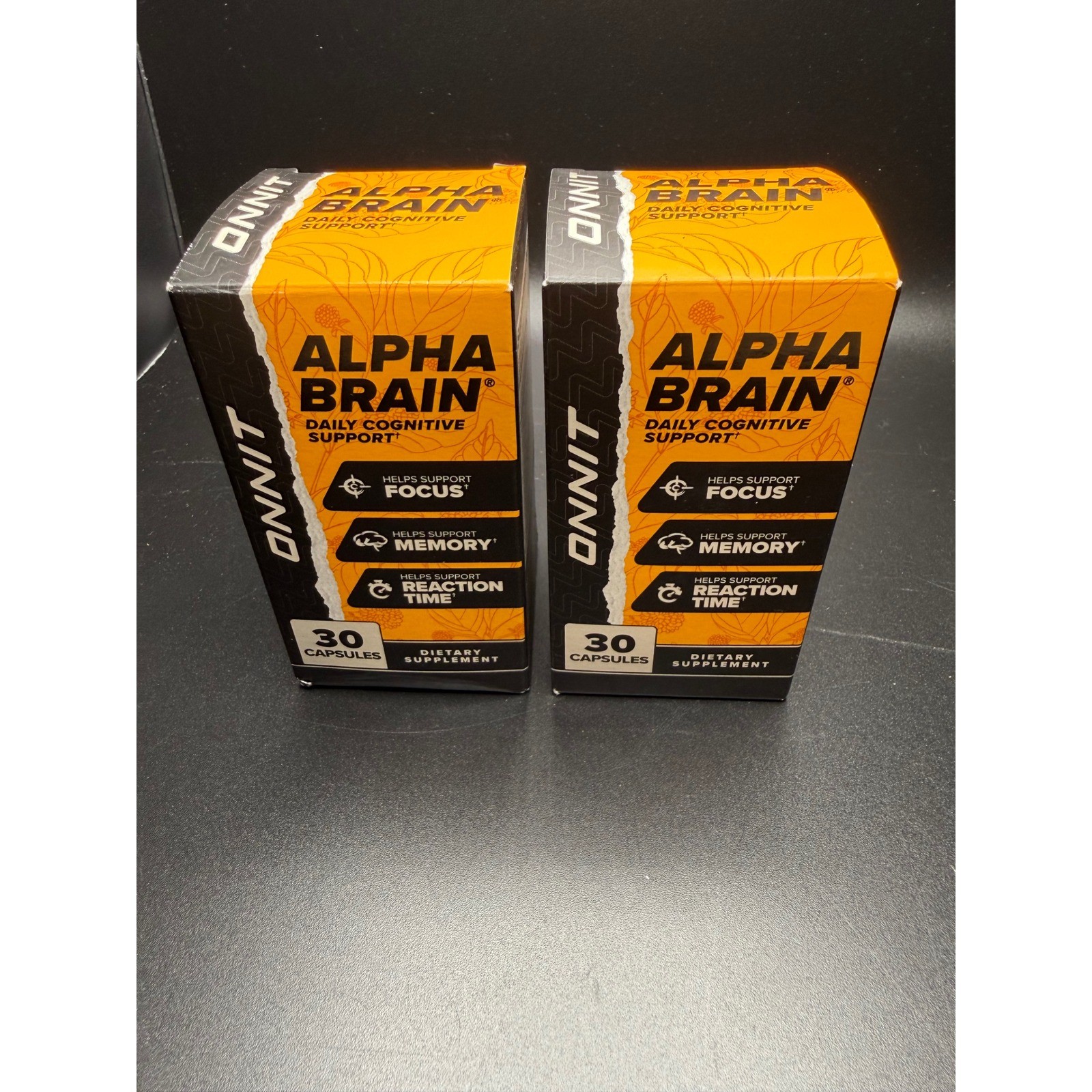 Onnit Alpha Brain Daily Cognitive Support Nootropic 30 Capsules 2 Pack Exp 2027