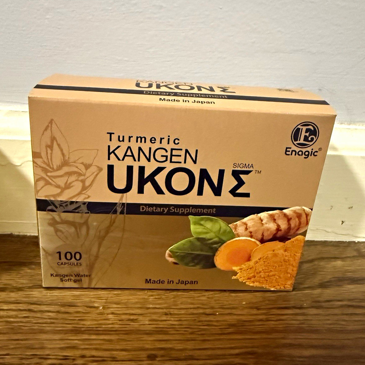 Enagic Turmeric Kangen UKON Sigma Capsules 100 Count General Wellness