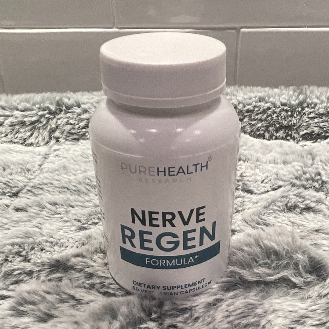PureHealth Research Nerve Support Capsules D3 B6 B12 ALA 60ct Exp 11/2025
