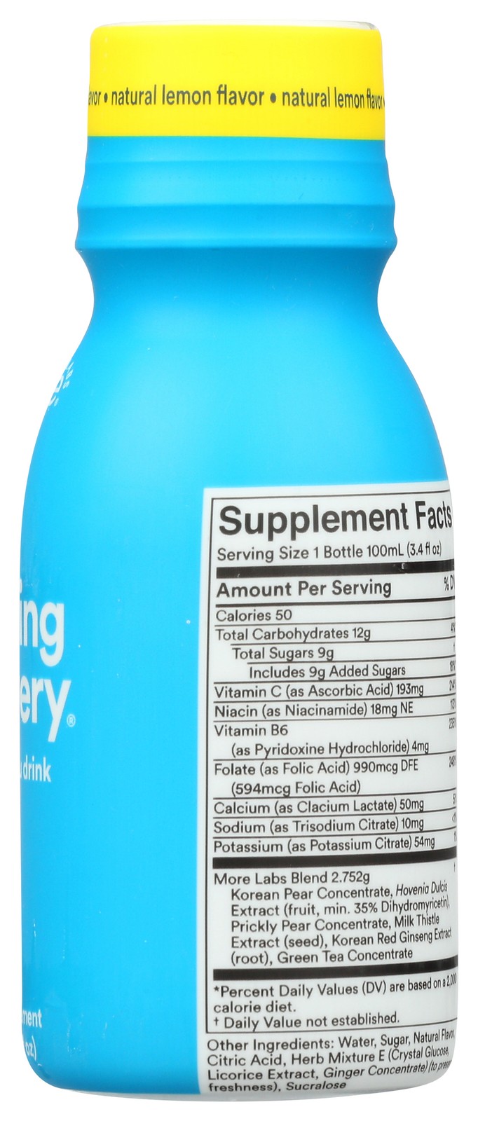 More Labs Dietary Supplement Morning Recovery Lemon Flavor 3.4 Fl Oz 12 Pack
