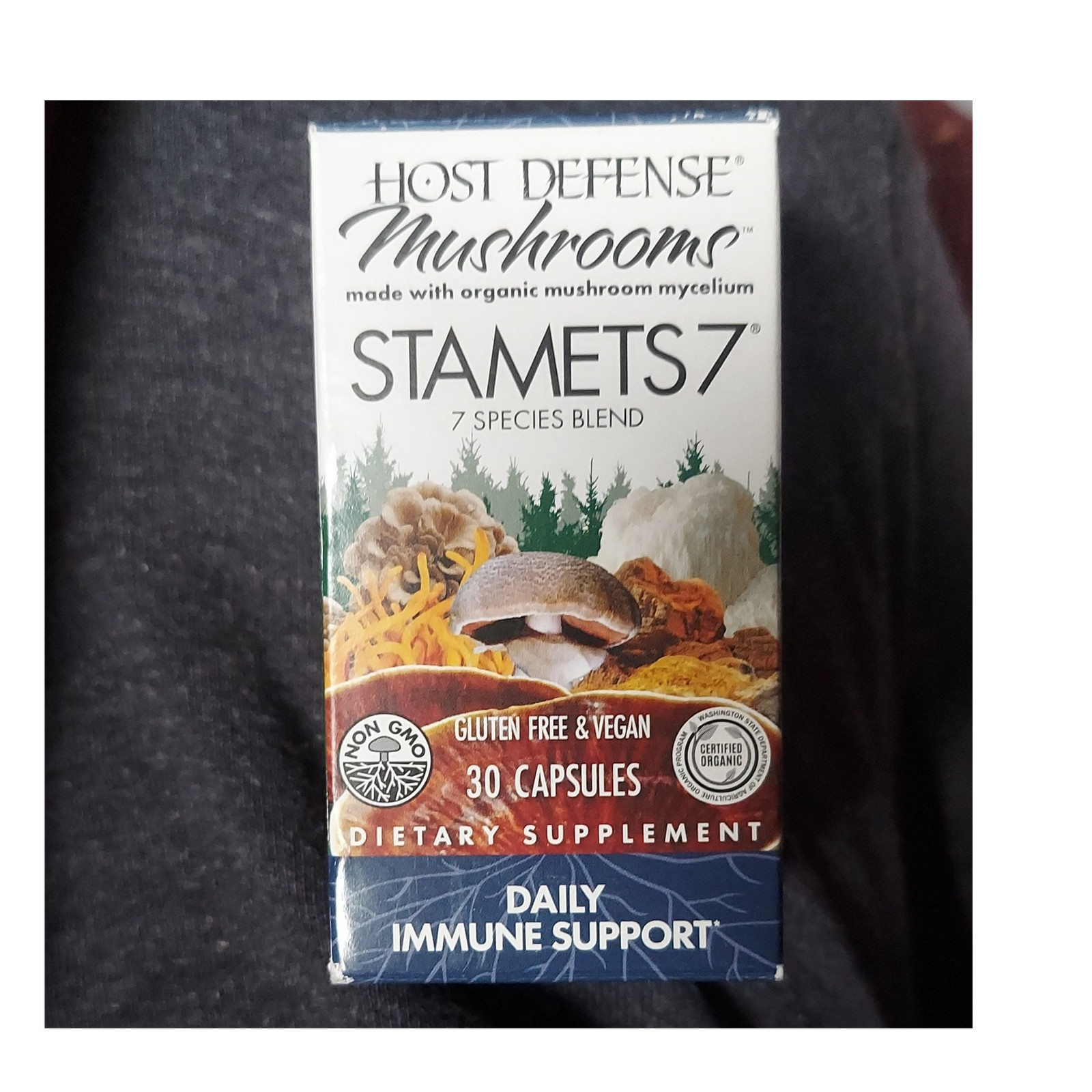 Host Defense Mushrooms Stamets 7 Blend Capsules 30ct Immune Support Vegan