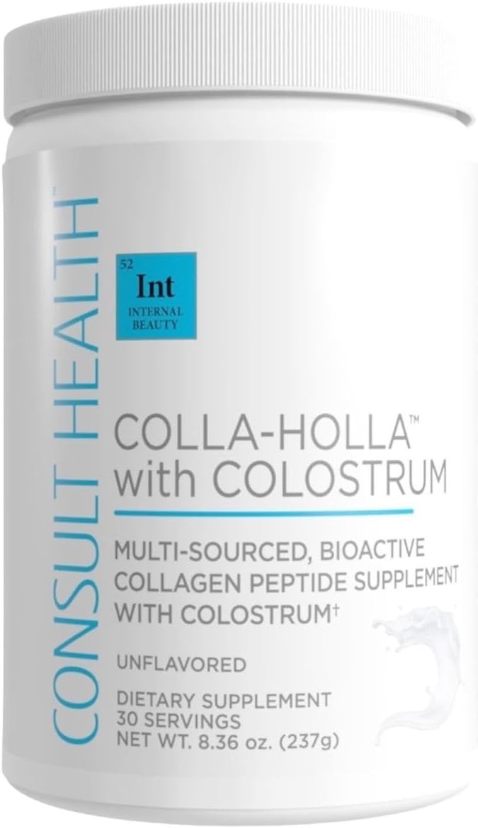 Consult Health Colla-Holla With Collostrum Unflavored 30 Servings – Exp 11/2026