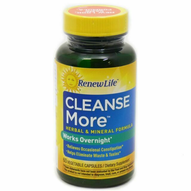 Renew Life Cleanse More 60 Capsules Ex 07/ 26