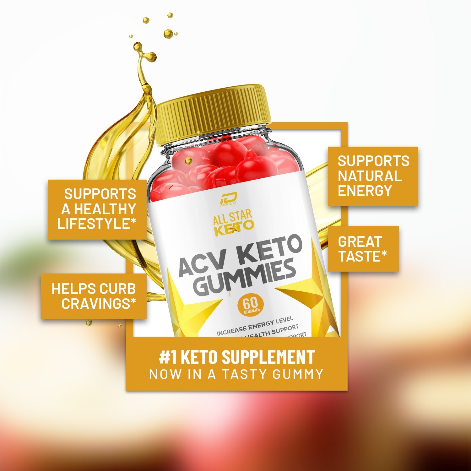 (3 Pack) All Star ACV Gummies Supplement – AllStar ACV Gummy 1000MG