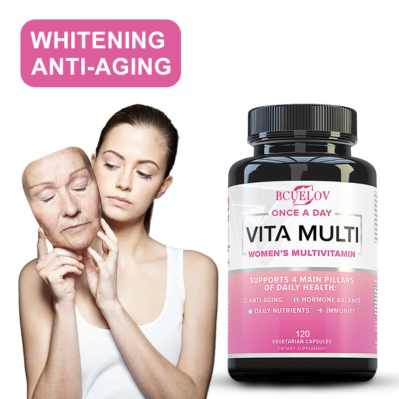 Women’S Vitamins Support Skin Immune Health 120 Capsules Folic Acid Biotin