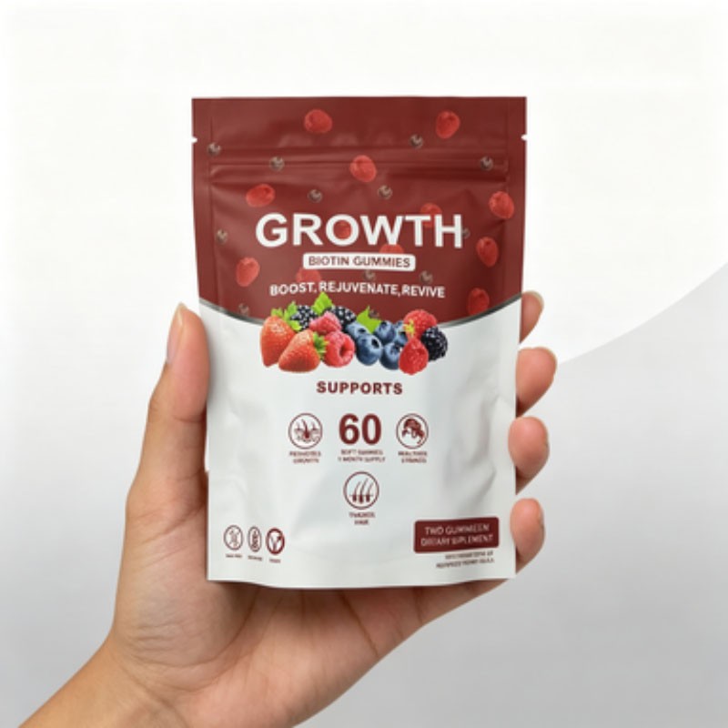Hair Growth Gummies – Biotin Vitamins Plant Extracts, Supports Health
