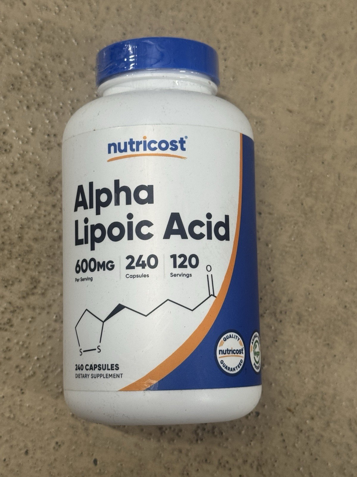 Nutricost Alpha Lipoic Acid – 600mg Per Serving – 240 Capsules Exp 10/27