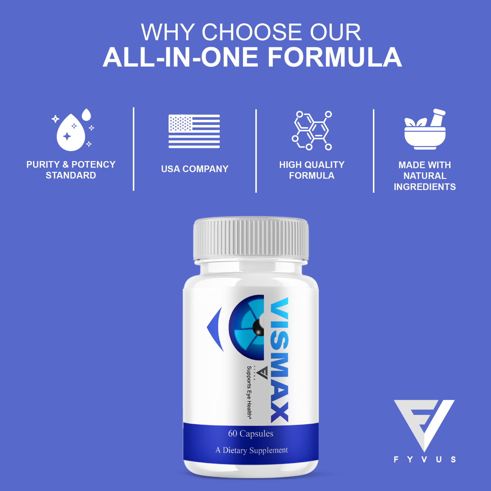 (3 Pack) VisMax Premium Eye Health Supplement, VisMaxx Advanced (180 Capsules)