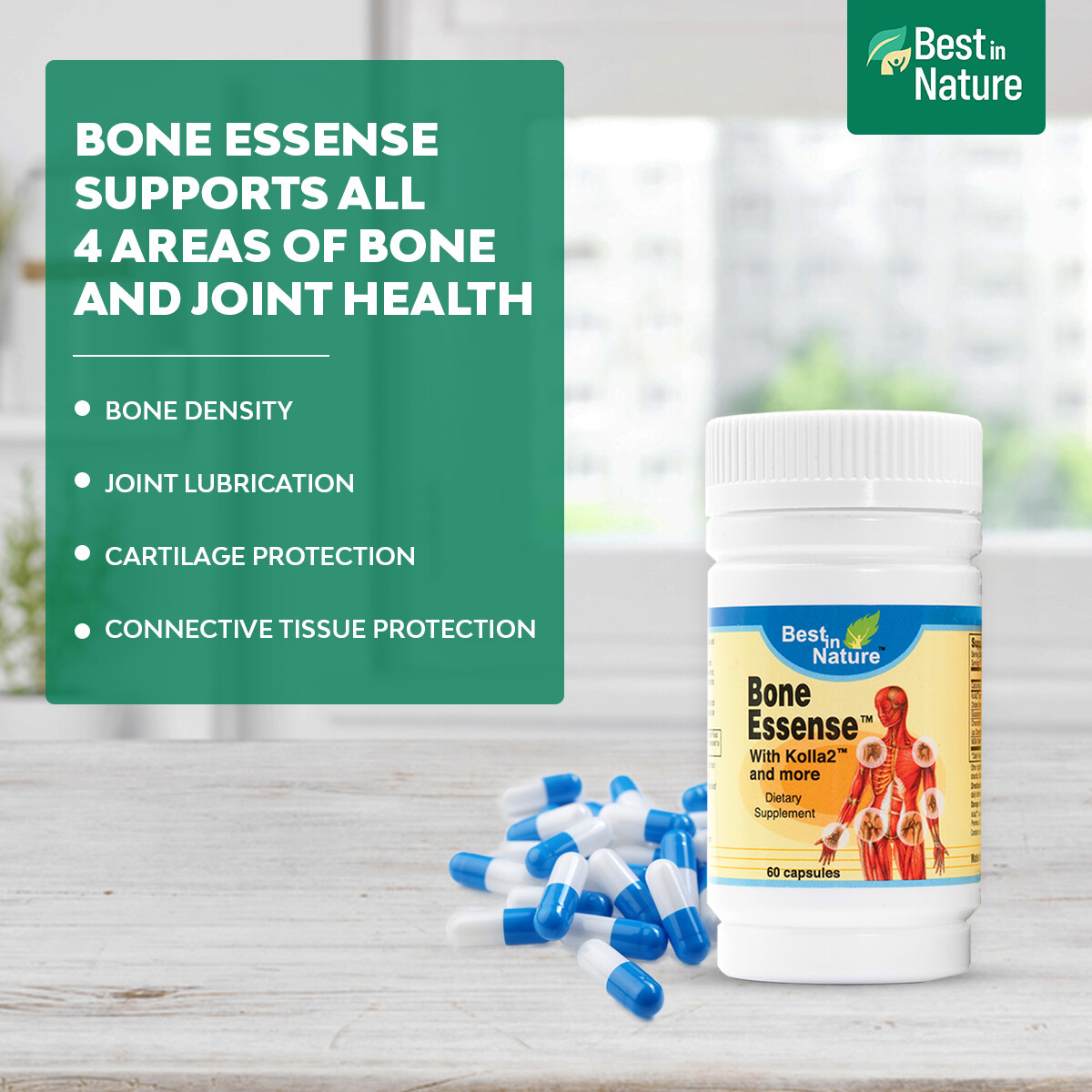 Bone Essense™ with Kolla2® (Type II Collagen) Bone & Joint Health Supplement