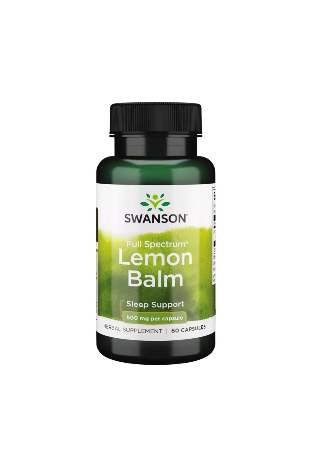 Swanson Lemon Balm 500 mg 60 Capsules
