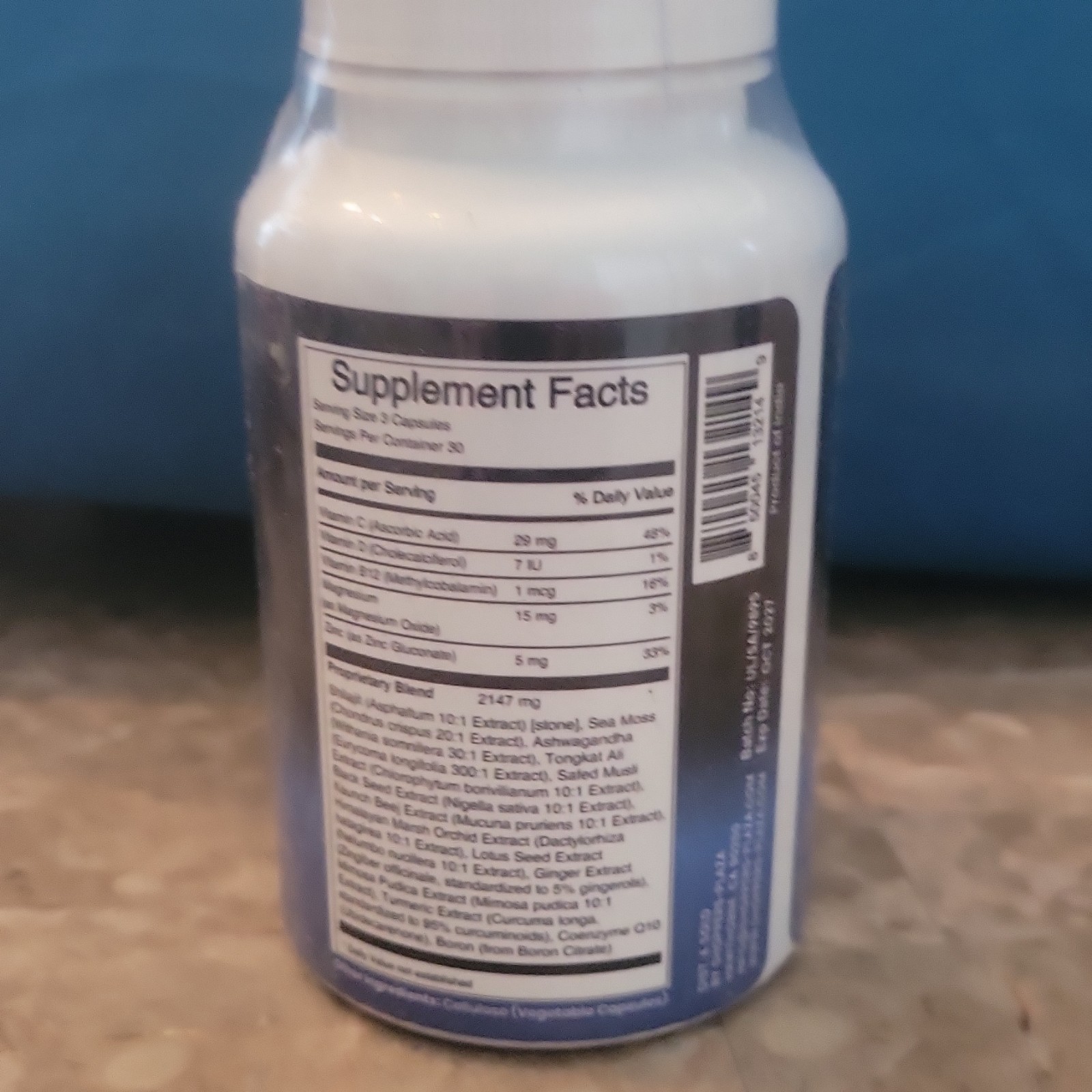 Fouzee ShiMoss Sea Moss Capsules Detox & Immunity Vegan Halal 90 Count