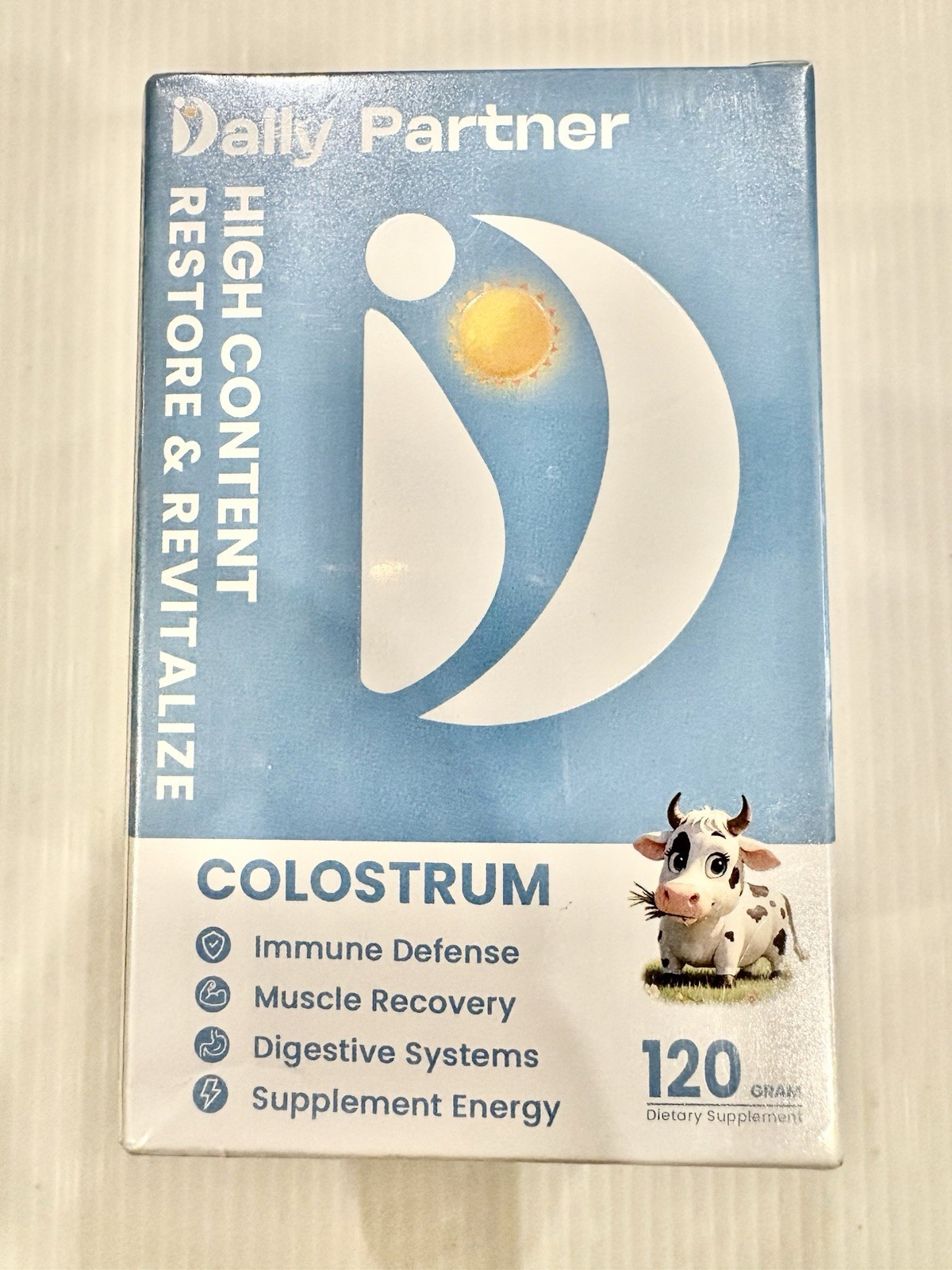 Colostrum Powder Supplement for Humans Organic Grass-Fed Bovine Colostrum 9/2026