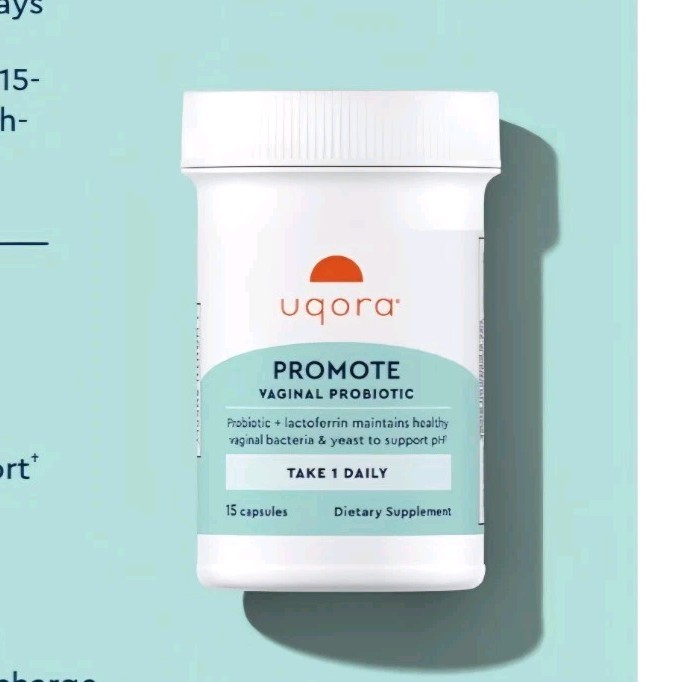 Uqora Promote Vaginal Probiotic Capsules Vaginal Health Support 15ct Exp 04/27