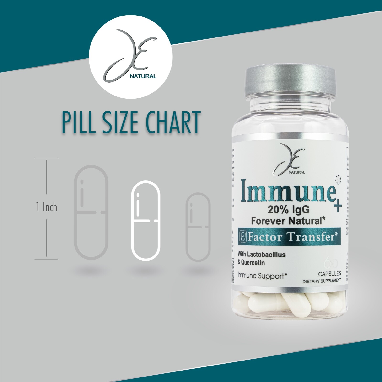 Best Immune System Booster 60 cap Colostrum, Probiotics, Echinacea, Quercetin.