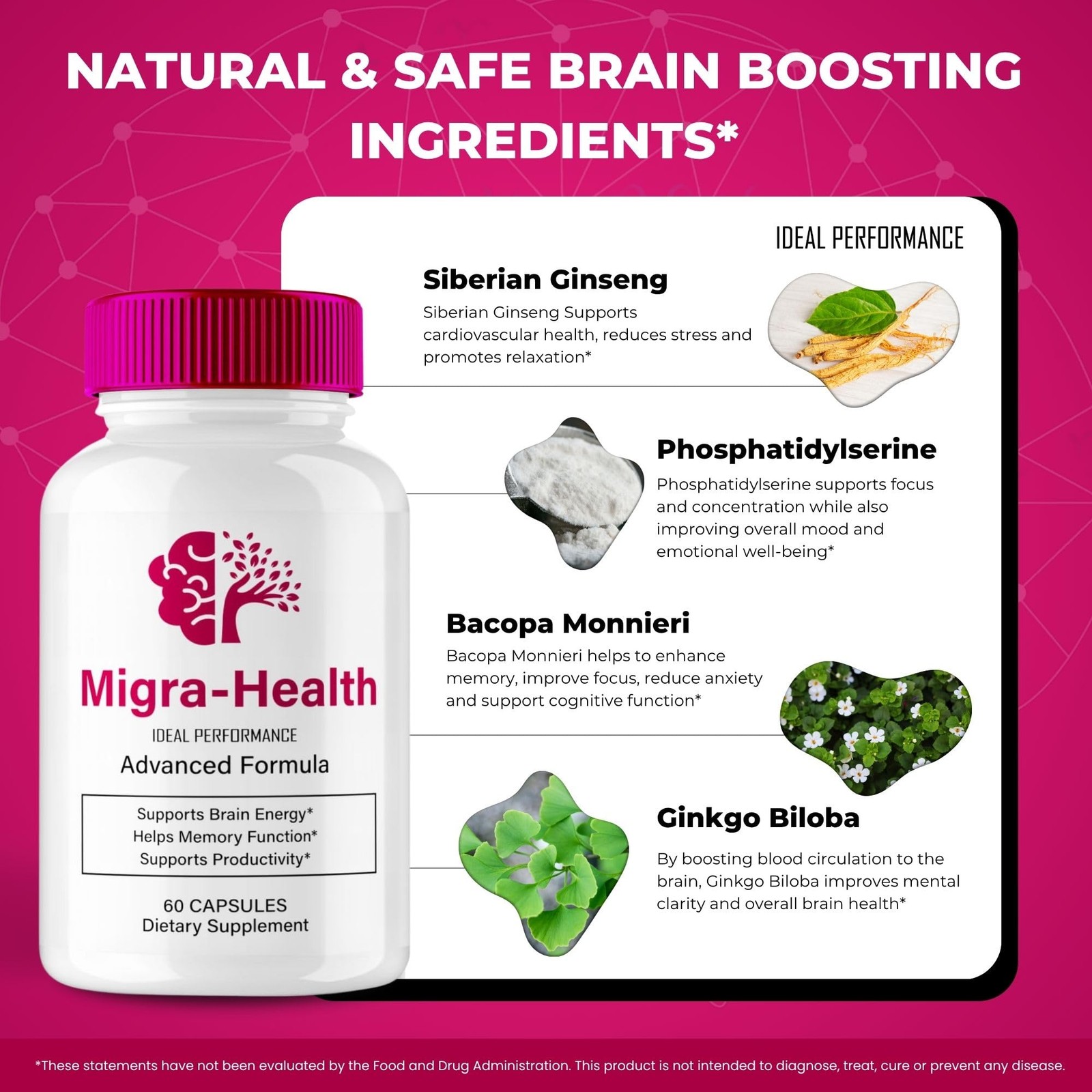 Migra-health General Wellness Supplement – 300 Capsules (5 Pack)