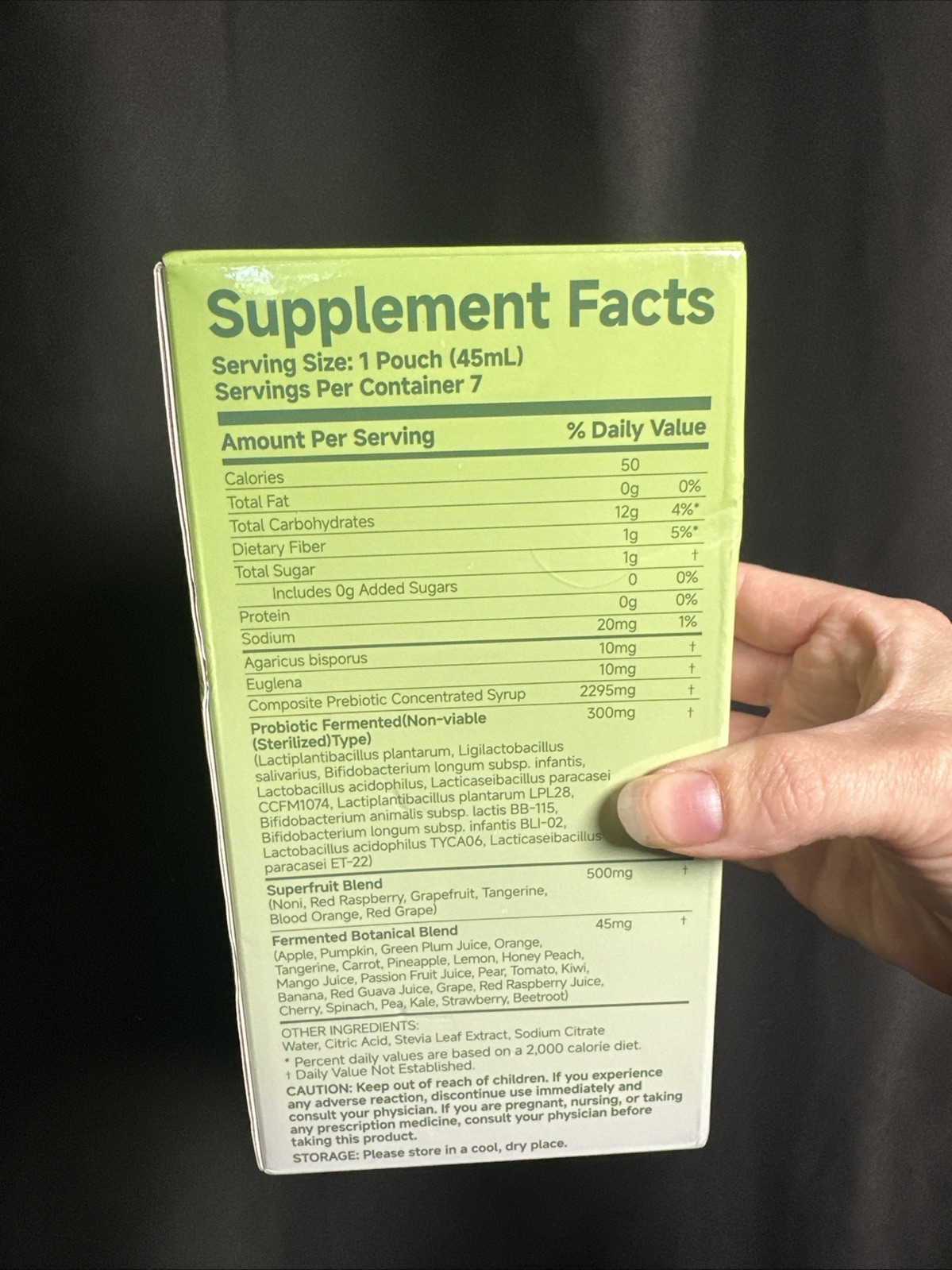 BioDepot 7+ Days Gut Liquid Probiotic 7 Pouches 45mL Exp 10/2027