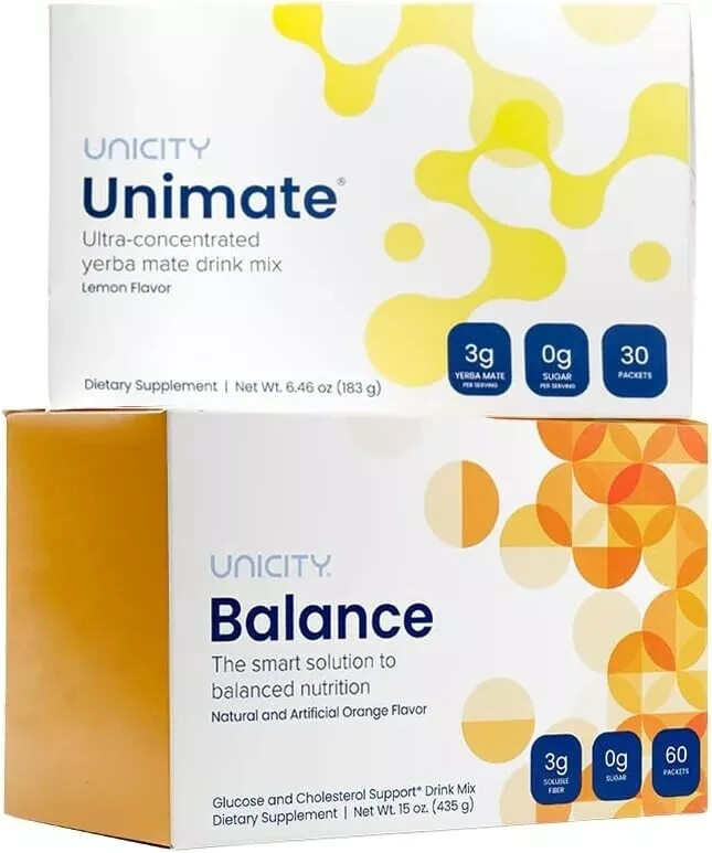 UNICITY FEEL GREAT PACK KIT, UNICITY BALANCE 60 SACHETS & UNIMATE 30 SACHETS ***
