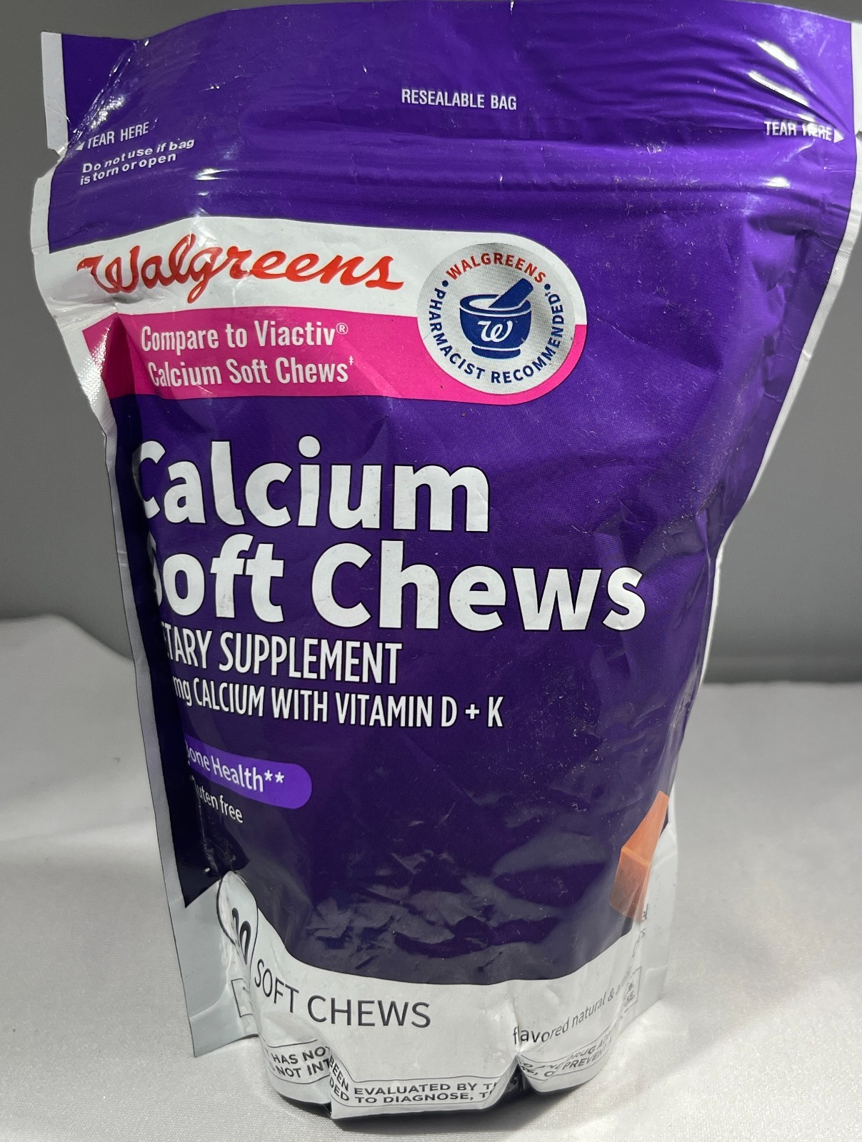 Walgreens Calcium Soft Chews Bone Health, Caramel, 100 Soft Chews – EXP: 6/26