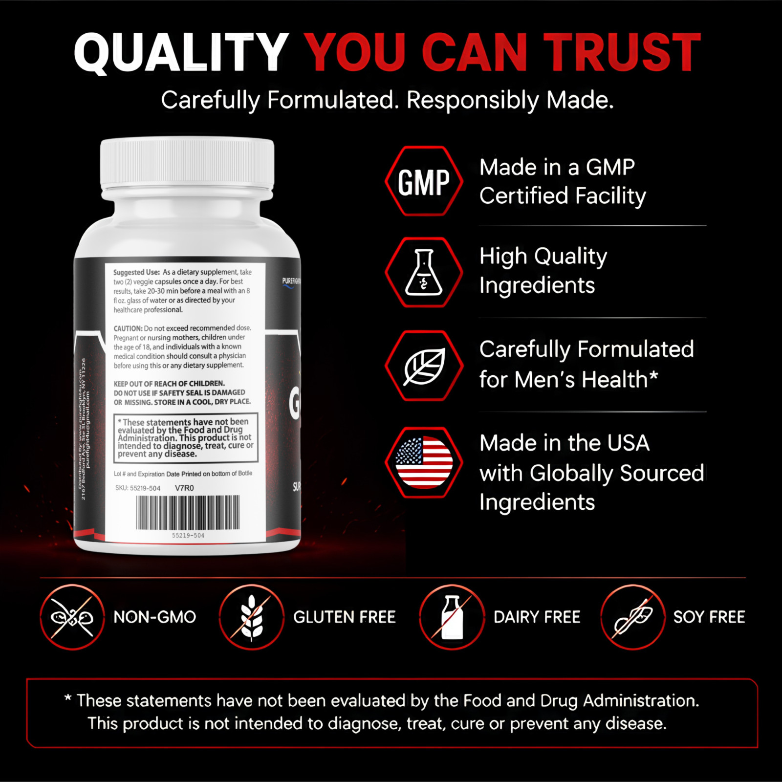 Gorilla Flow – Prostate Health Support Supplement | 60 Capsules – 8 Bottles