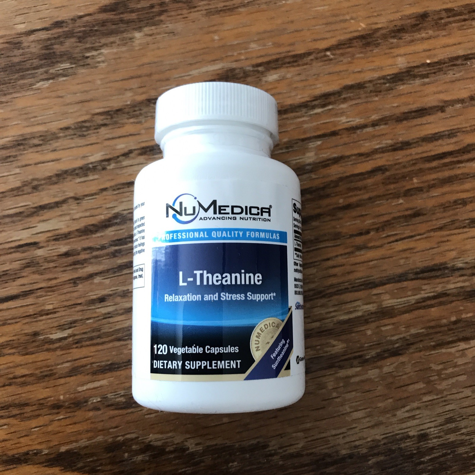 NuMedica L-Theanine Relaxation Vegetarian Gluten-Free 120 Capsules