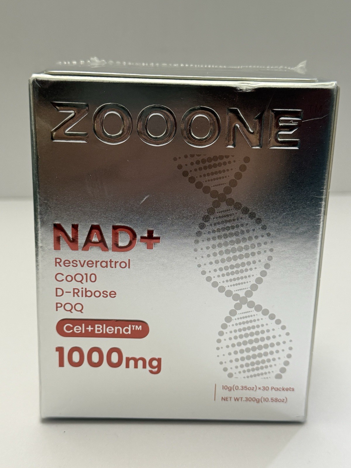 ZOOONE 1000mg NAD+ Berry Flavor Drink Mix for Skin Aging Support, Energy