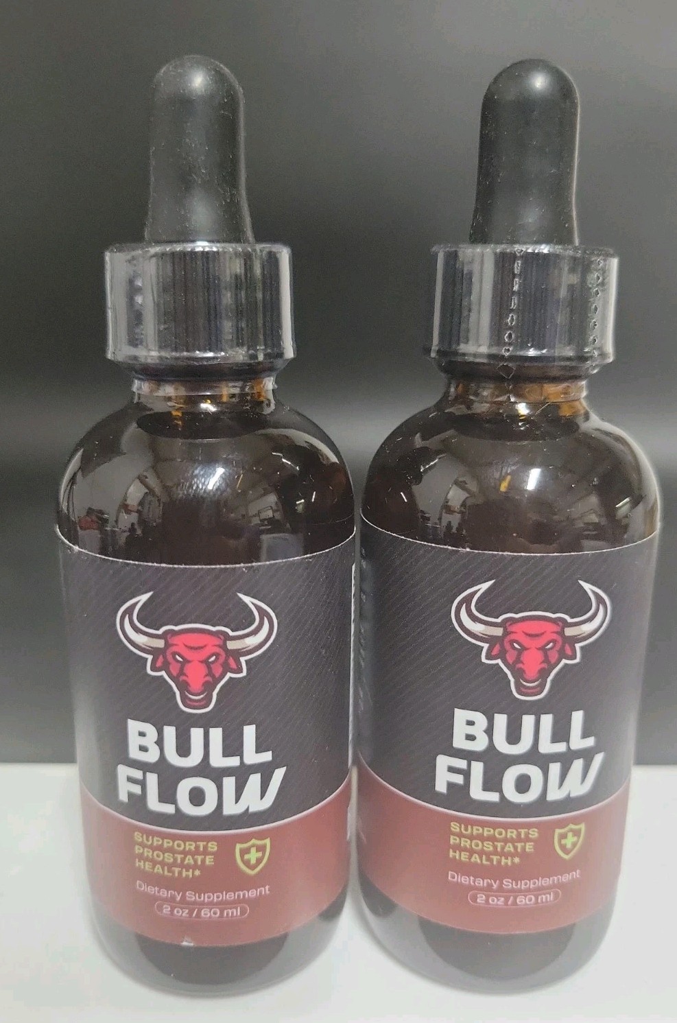 (2 Pack) Bull Flow for Prostate Health Capsules, Advanced Drops for Men Exp 8/27