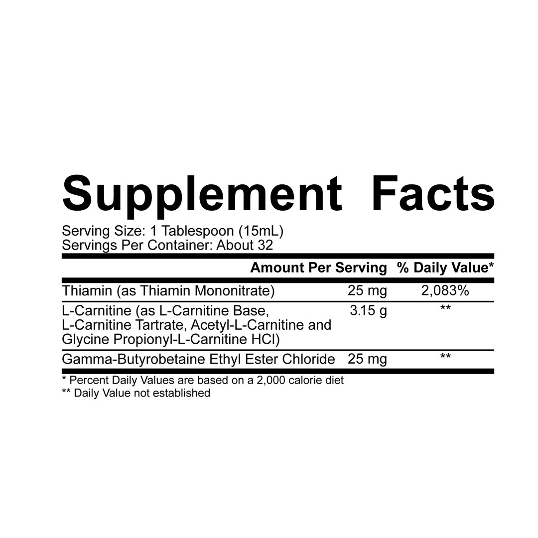 5% Nutrition – Liquid L-Carnitine 3150 – 32 Servings