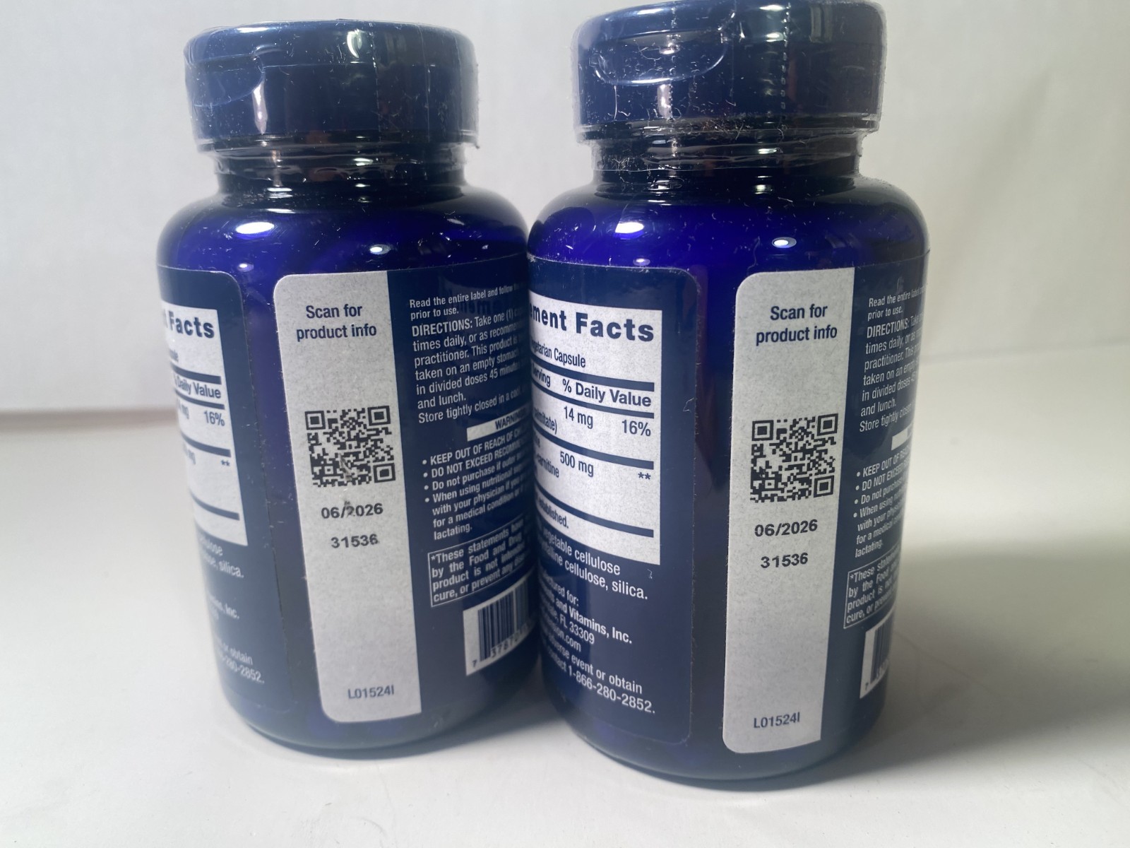 Life Extension ACETYL L CARNITINE 500 MG 100 Veg Caps EXP 06-26