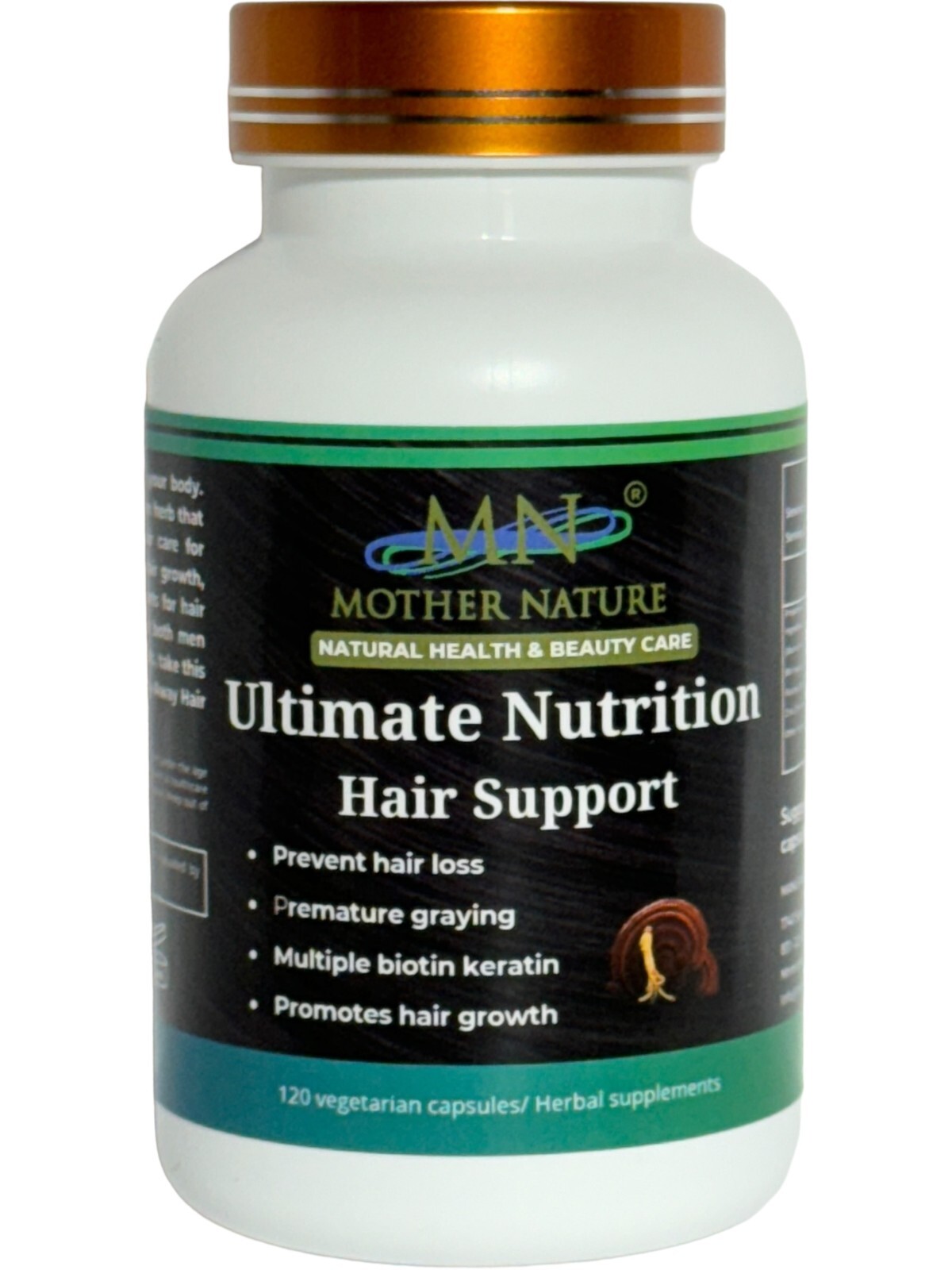 Mother Nature Hair Growth Supplements for Adults – 120 Capsules
